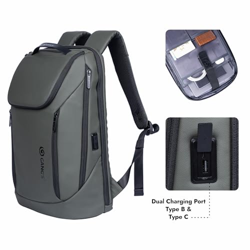 Image of Gang's Laptop Bag | 22L | Backpack Bag, Anti Theft Backpack with USB Charging Port, Smart Backpack Waterproof 15.6 inch, Backpack bags for women,Travel Durable Backpack for Men /Women
