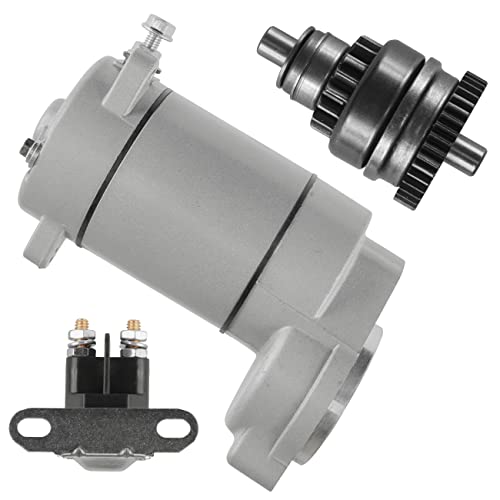 Caltric Starter with Drive Bendix and Relay Solenoid Compatible with Polaris Xpress 300 400L 1996 1997 1998 1999 2000 2001 2002 miniatura 6