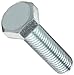 Class 10.9 Steel Hex Bolt, Zinc Blue-Chromate Plated Finish, Metric, Metric Coarse Threads, Meets DIN 933/ISO 898 Specifications, M14-2 Thread Size, 40mm Length, Fully Threaded, Pack of 25