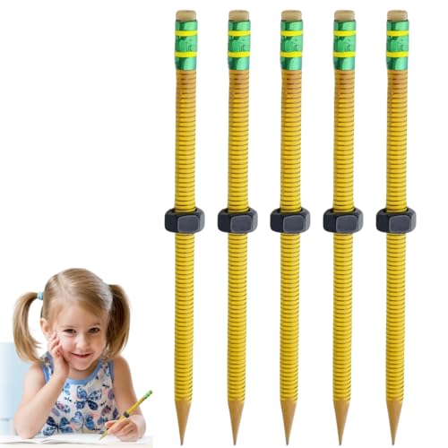 Genérico Lápiz de Enroscar - 5 Piezas Herramienta De Escritura Para Concentración,Lápices Sensoriales Silenciosos,Ayuda a reducir las interferencias - para Estudiantes Niños Escuela Aula Oficina