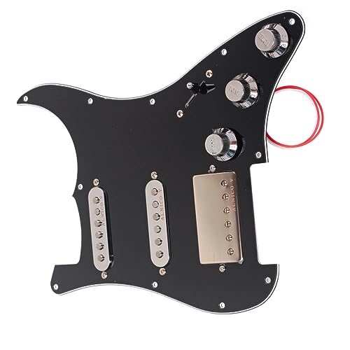 Pickguard chargé 3 plis noir UPKOCH pour protection de guitare électrique