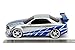 Jada Toys Fast & Furious Brian's Nissan Skyline GT-R (Bnr34)- Ready to Run R/C Radio Control Toy Vehicle, 1: 16 Scale, Silver and Blue, (99370)