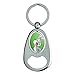 GRAPHICS & MORE Looney Tunes Bugs Bunny Keychain Chrome Metal Spinning Oval Bottle Opener