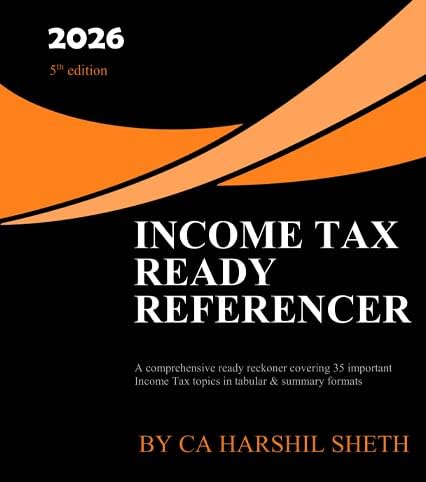 Buy CA HARSHIL SHETH Income Tax Ready Referencer 5th Edition Book ...