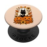 Funny Halloween Ghost Holding Black Cat Autumn tee