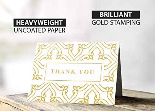 Spark Ink 100 Thank You Cards Bulk with Envelopes - Small Thank You Cards Wedding & Graduation 2023 - Blank Thank You Cards for Small Business, Graduation, Bridal & Baby Shower, Funeral - 4x6 Size - Thumbnail 5