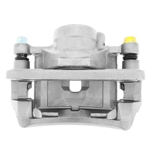 Image of Detroit Axle - Front Right Brake Caliper for 1990 1991 1992 1993 1994 1995 Honda Accord [w /Akebono Brake], Passenger Side Disc Brake Caliper with Bracket Replacement