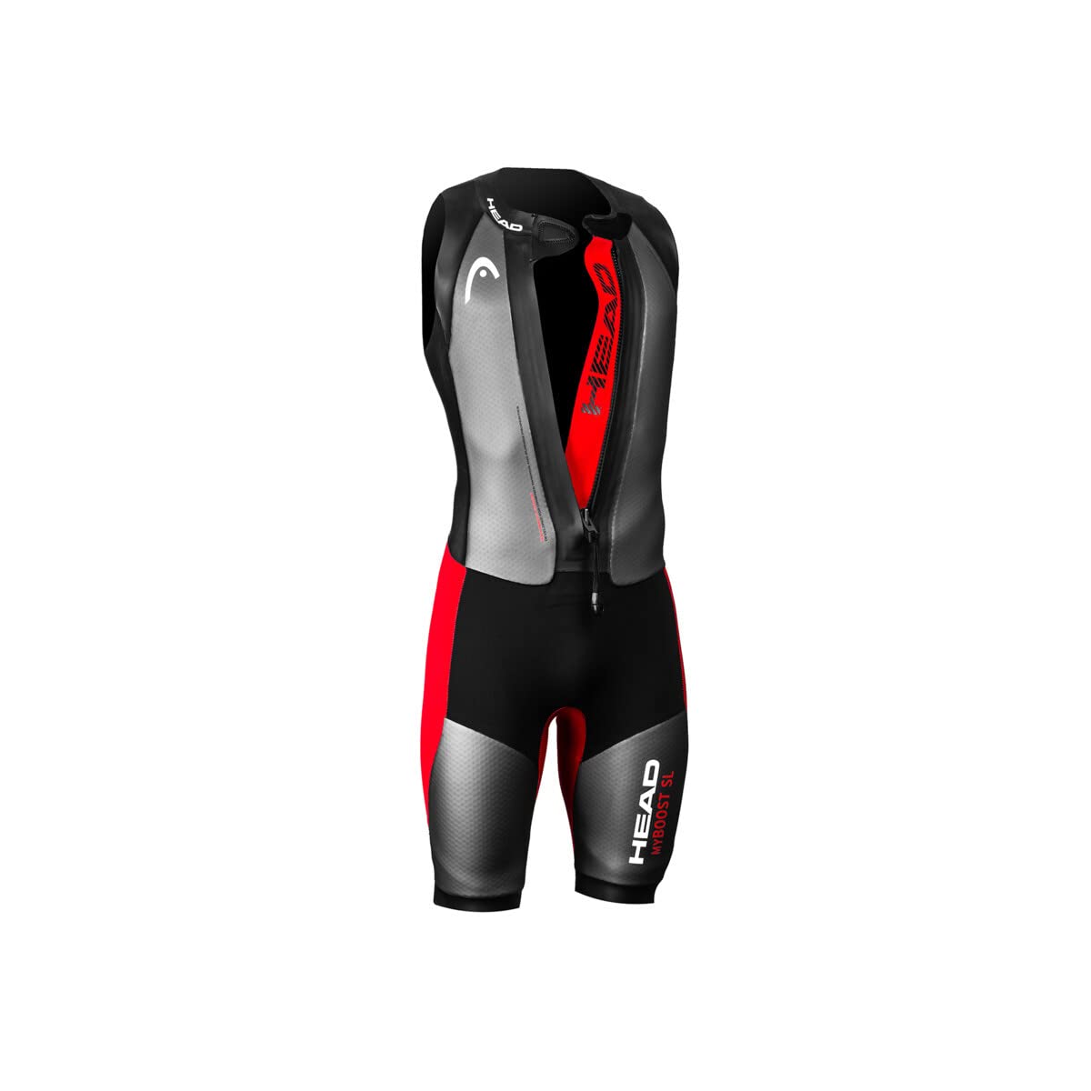 Head SR Myboost SL Man Tuta Neoprene, Uomo, Uomo, 452554, Nero-Argento-Rosso, M