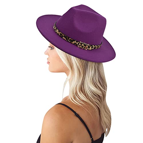 Unbekannt-Fedora-hat-Fedora-Wide-Women-s-Buckle-Gurtel-mit-Baseballmutzen-Stricken-Stricken