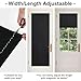 RYB HOME Black 100% Blackout Cordless Roller Shades Cuttable for Windows and Doors with 2 Magnetic Tie Backs Easy to Lift, No Drill Privacy Blinds with Customizable Width, W36 x L72, 1 Panel