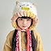 KORADI Kids Novelty Knit Hat Winter Cute Animals Beanie Hats Funny Earflap Caps with Tassel for Girls Boys 2-10 Years Mouse-Pink