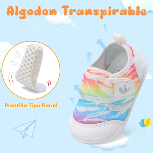 Image of FEETCITY Baby First Walking Shoes Boys Girls Infant Crib Shoes Breathable