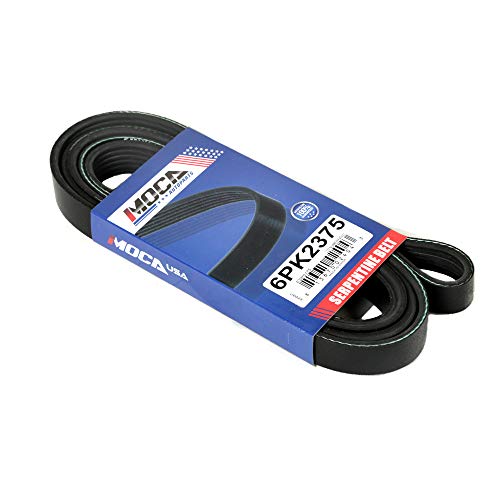 Image of MOCA 6PK2375 EPDM Serpentine Belt fit 08-12 for Chevy Malibu 3.6L & 07-09 for Pontiac G6 & for Saturn Aura 3.6L & 90-92 for Ford F-250 5.8L & 03-04 for Ford Mustang 4.6L