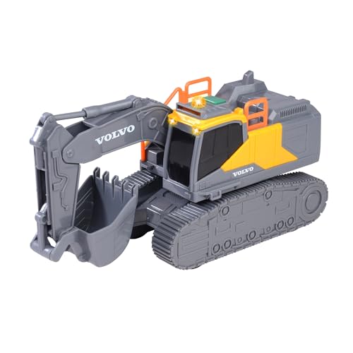 Dickie Toys - Volvo Tracked Excavator – 23 cm großer Kettenbagger,...