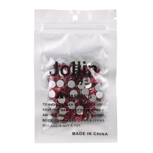 Image of Jollin Crystal Flatback Rhinestones Gems for Crafts 8.4mm SS40, Rose | Glue Fix, 144pcs Glass Rhinestones for Bedazzling, Clothes, Tumblers, Nail Art, Shoes, Bags, Caps & Accessories Decoration