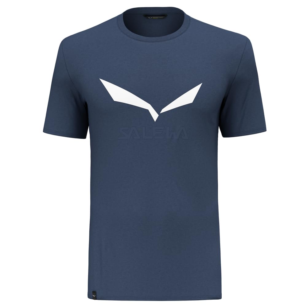 Salewa Men's Bleu T-Shirt Solid Dry
