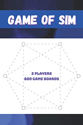 Game of Sim | 2 players | 600 game boards: Classic Strategy Game – Traveling & Holidays Game Book for Kids and Adults – 2 Players Activity Book – Novelty Themed Gifts – Travel Size