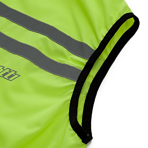 Bpbtti BTI-4513-L Men'S Hi-Viz Safety Running Cycling Vest Sleeveless Windbreaker Vests- Windproof And Reflective thumb #3