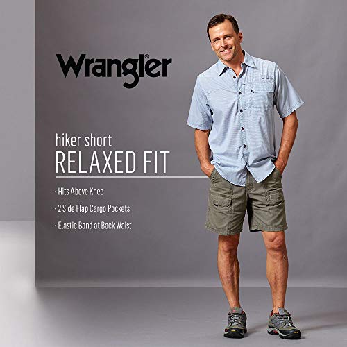 Wrangler Authentics Men's Canvas Utility Hiker Short, Lagoon, 40