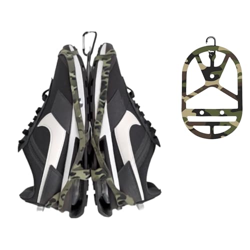 Support de chaussures pour sac à dos vert militaire grand format avec mousqueton