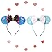 CLGIFT Frozen Inspired Minnie Mouse Ears Headband, Elsa Minnie Ears (Both)