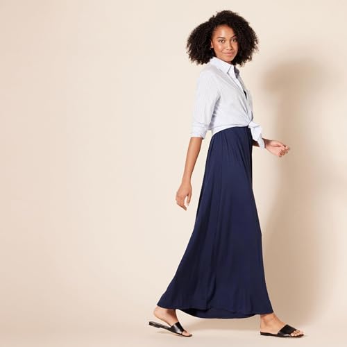 Image of Amazon Essentials Women's V Neck Short Sleeve Waisted Maxi Dress (Available in Plus Size)