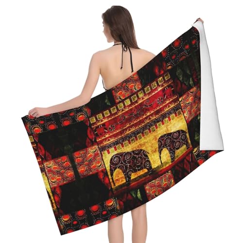 Serviette de bain microfibre grand format douche piscine et sport - 2