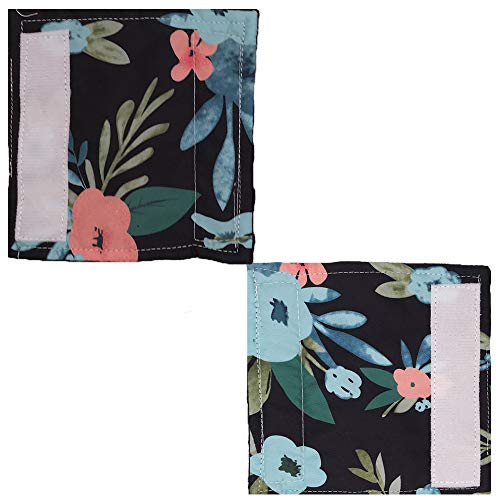 Image of Baby Car Seat Neck Cover, Car Seat Strap Cover, Seat Belt Cushions Pads, Shoulder Strap Protectors, Reversible Pram Harness Covers in Minky Floral, Baby Neck Pad Protector