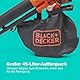 BLACK+DECKER 36V kabellos Laubbläser-Staubsauger und Laubhäcksler, mit 45-Liter-Auffangbeutel und 2,5-Ah-Lithiumbatterie, BCBLV3625L1-QW