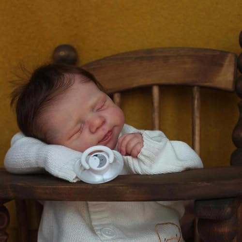 Muñeca Reborn Bebé 18 Pulgadas Silicona Realista miniatura 2
