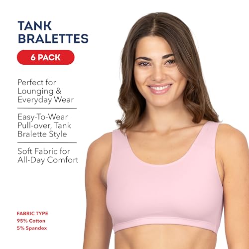 Image of Fruit of the Loom Women's Built Up Tank Style Sports Bra Value Pack