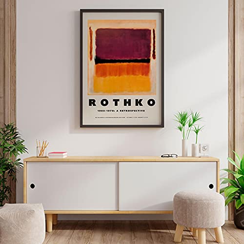 Affiche Mark Rothko déco murale salon toile abstraite sans cadre