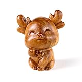 rongweiwang Adornos Cervatillo Decoración Sándalo Estatuilla Escultura Ciervo Hogar
