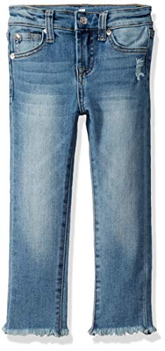 7 For All Mankind Girls' Little Skinny Denim Jean, Sanded Light, 5