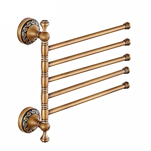 Barre de serviette rotative et pliante gain de place pour petite salle de bain