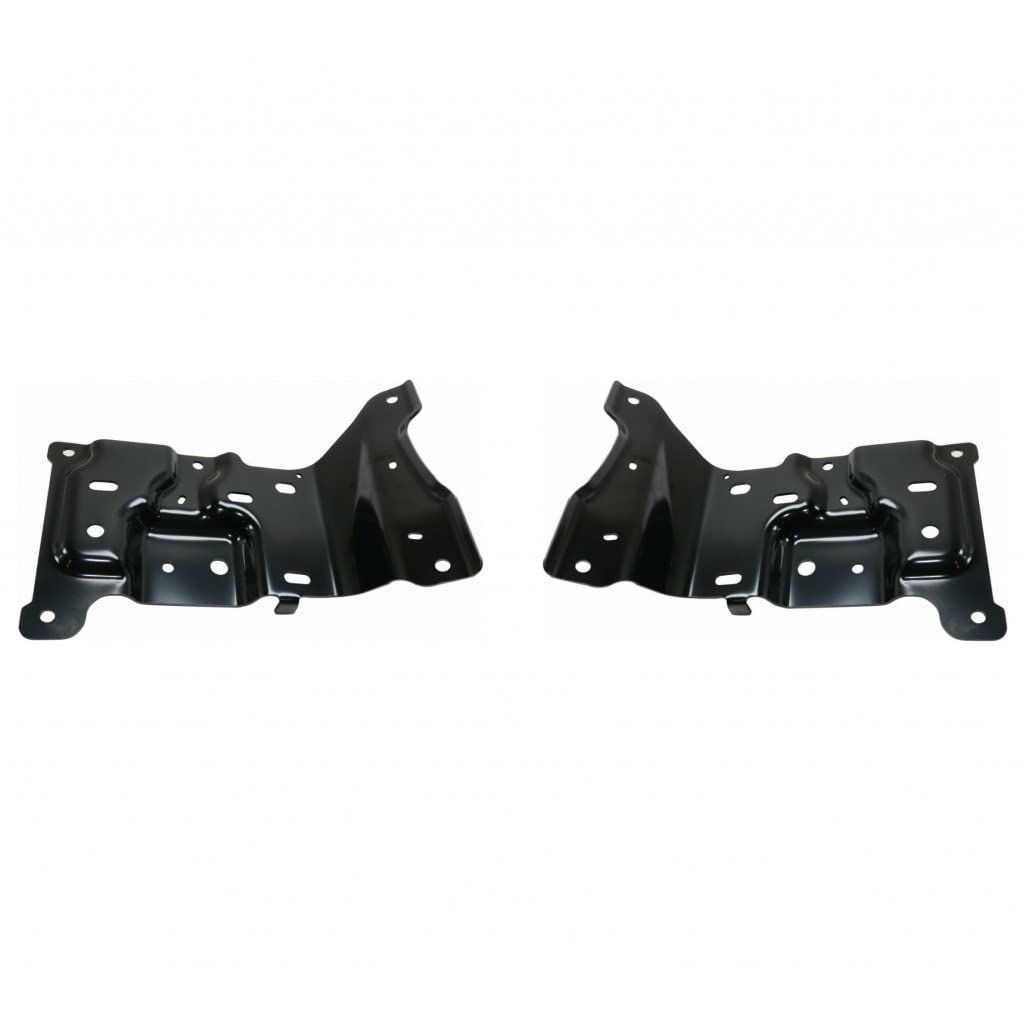 for Ford F-150 2018 2019 2020 Bumper Mounting Plate Driver and Passenger Side | Pair | Front | FO1066198, FO1067198 | JL3Z17B985A, JL3Z17B984A