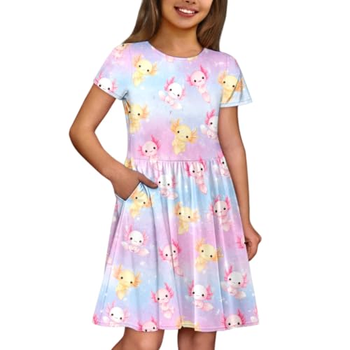 Vestido floral para niñas con tela suave que evita rozaduras en la piel