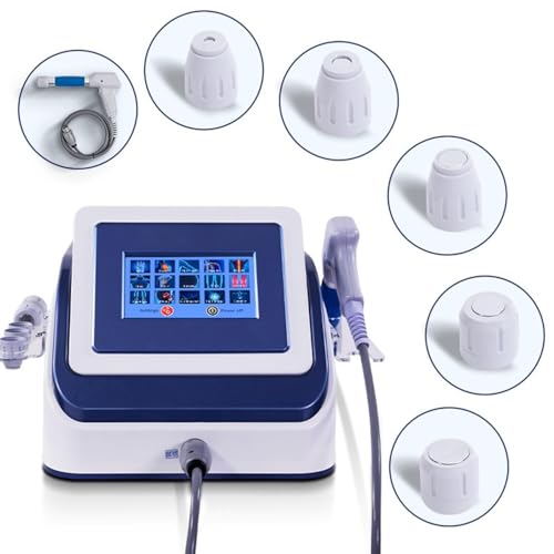 Máquina de terapia por ondas de choque con 5 cabezales de masaje para alivio de dolor en articulaciones y músculos, masaje muscular profundo y relajación miniatura 2