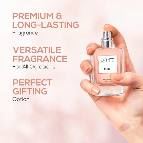 RENEE Flirt Eau De Parfum 50ml - Premium Long-lasting Fragrance With Notes of Mandarin, Rose, Vanilla - Versatile Scent for All Occasions - Perfect Gifting Option - Image 5