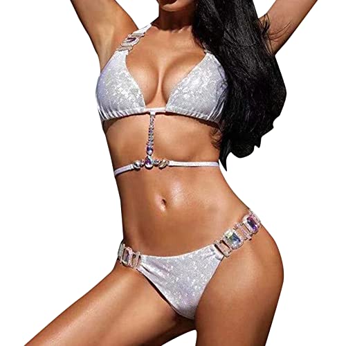 Maillot de bain sexy pour femme complexée : le tankini blanc bandeau idéal
