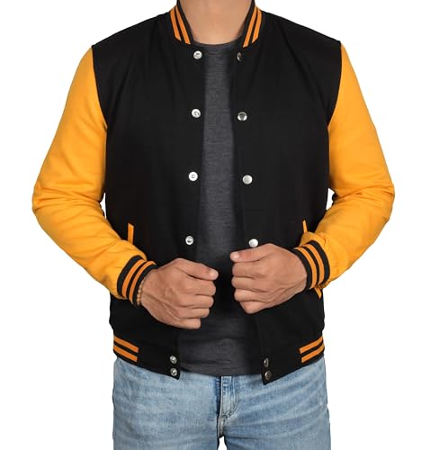 Decrum Letterman Jacket Men - High School Baseball Bomber Style Mens Varsity Jackets2
