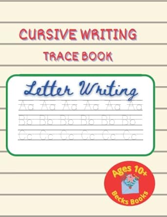 Cursive Writing Trace Book: Fun Traceable Cursive Writing Workbook For