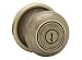 Kwikset Juno Entry Knob featuring SmartKey in Antique Brass