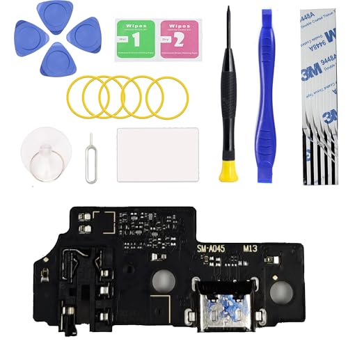 Charging Port Replacement Kit Compatible with Galaxy A04 US Version, Dock Board USB-C Connector Only for A04 SM-A045 Series, with Toolkit