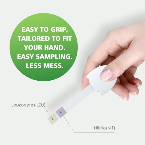 Carethetic UTI Test Strips for Women & Men - Home Urine Test Kit for Urinary Tract Infection Detection (Leukocytes & Nitrites), Broad Handle for Hygienic Use - 3 Count - Thumbnail 3
