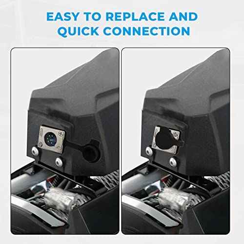 Foruly Socket Connector Assembly With Rubber Cover Dust Cover Winch Replacement Parts For Gen2 97495 97412 Xrc 9500 12000 Winches #TOP1