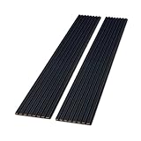 SLATPANEL Two Acoustic Matte Laminate Wall Veneer Slat Panels - Blue | 94.49” x 12.6” Each | Soundpr