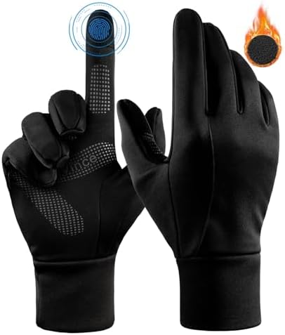 Winter Gloves Men Women Warm: Touch Screen Water Resistant Windpr...