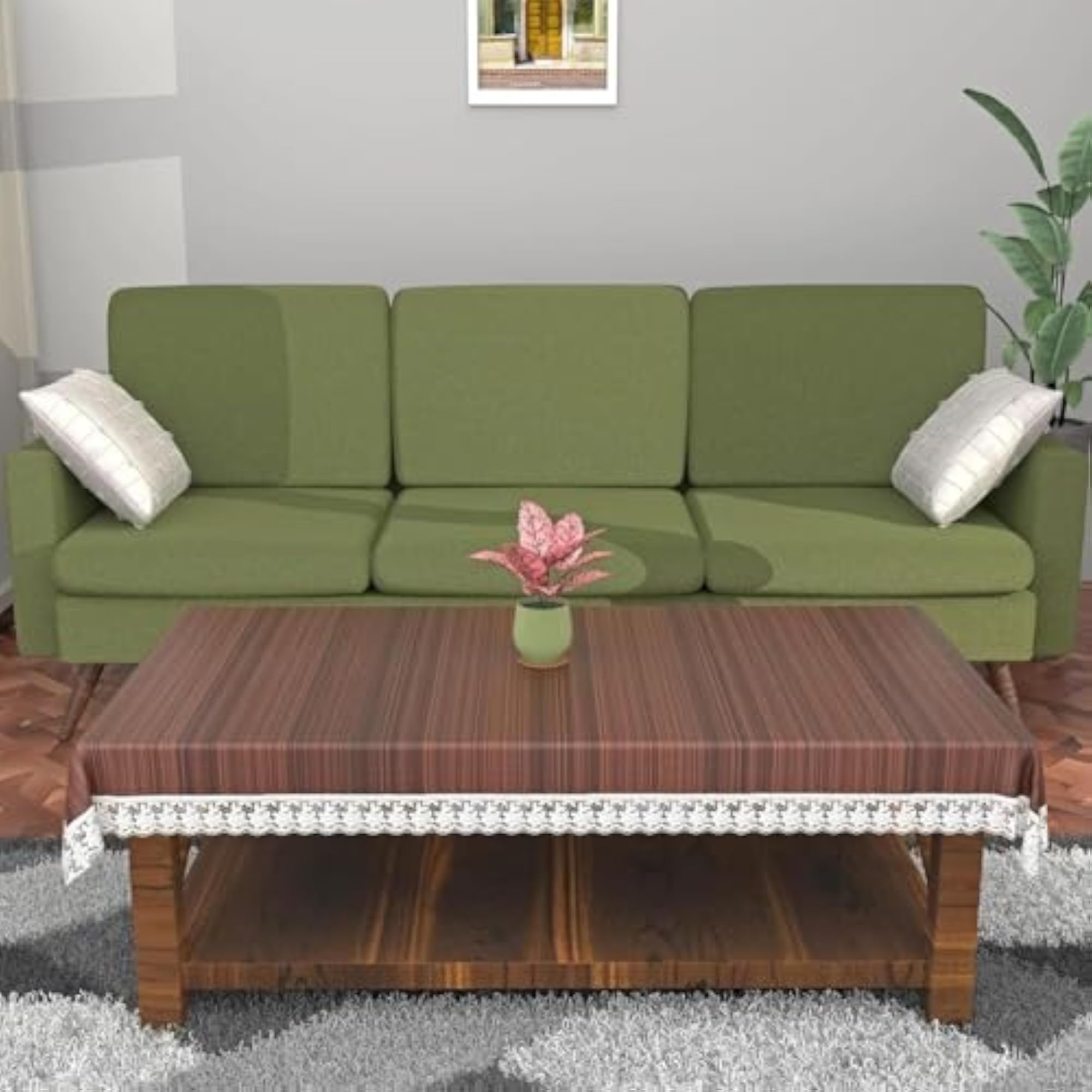 Premium Center Table Cover, Brown, 40 x 60
