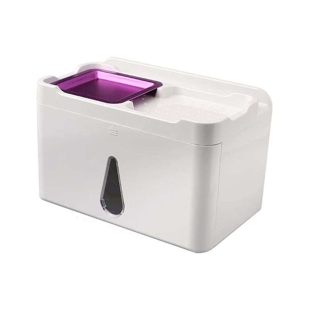 Soporte de papel higiénico impermeable con bandeja superior para baño